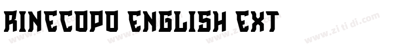 RINECOPO English Ext字体转换